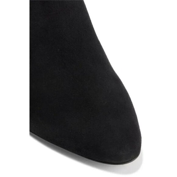 Salvatore Ferragamo Shirin Suede Ankle Boots US 4.5 34.5 Black New - Picture 13 of 14